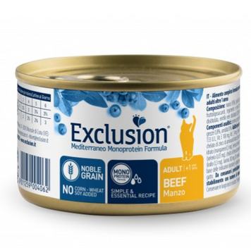 Exclusion Adult Beef корм для дорослих котів всіх порід з яловичиною 85 г 05205 фото