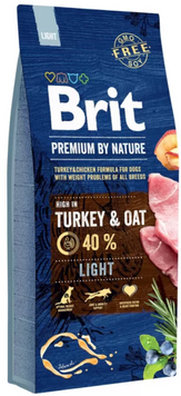 Brit Premium Light Сухий корм курка для собак із зайвою вагою, 15 кг 170841/6604 фото
