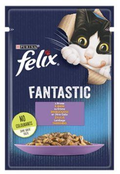 FELIX FANTASTIC . З ягням в желе. Шматочки у желе. 85 г 12449240 фото