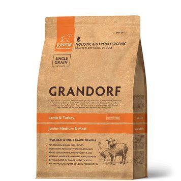 GRANDORF DOG LAMB&TURKEY JUNIOR 10 KG 92110 фото