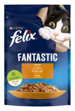 FELIX FANTASTIC. З куркою. Шматочки у желе. 85 г 12448816 фото