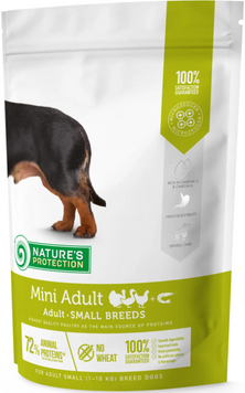 Nature's Protection Mini Adult Small Breeds 0,5 кг Сухий корм для дорослих собак малих порід NPS45730 фото