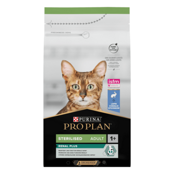 PRO PLAN&reg; RENAL PLUS (РЕНАЛ ПЛЮС). Сухий повнораціонний корм для дорослих стерилізованих котів, з кроликом. 1,5 кг 12524320 фото