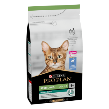 PRO PLAN&reg; RENAL PLUS (РЕНАЛ ПЛЮС). Сухий повнораціонний корм для дорослих стерилізованих котів, з кроликом. 1,5 кг 12524320 фото