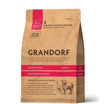 GRANDORF Dog Medium & Maxi Lamb & Turkey 10 кг 94110 фото