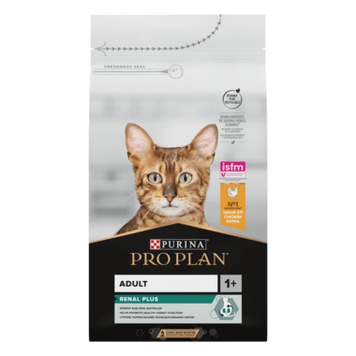 PRO PLAN&reg; RENAL PLUS. Сухий повнораціонний корм для дорослих котів, з куркою. 1,5 кг. 12537536 фото
