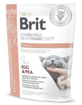 Сухий корм для кішок при захворюваннях нирок Brit GF Veterinary Diet Renal 400 г (яйце) 170958/528332 фото