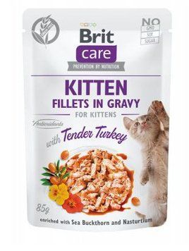 Вологий корм для кошенят Brit Care Cat pouch 85g (філе індички у соусі) 101045 фото