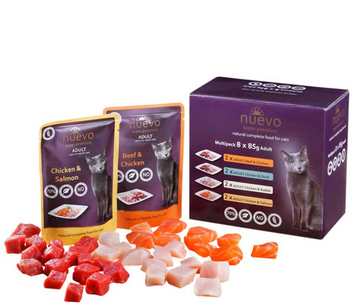 Nuevo Adult мультибокс пауч для котів ,мікс 8шт х 85 г 95215 фото