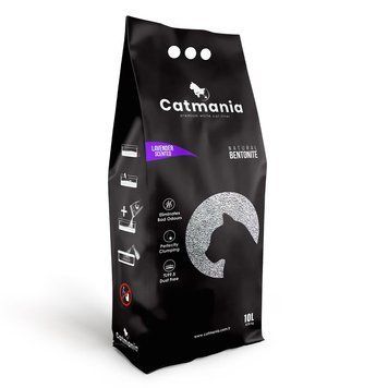 Бентонітовий наповнювач CATMANIA лаванда + фіолет. гранули, 10л 403204505 фото