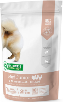 Nature's Protection Mini Junior Small Breeds 0,5 кг Сухий корм для цуценят малих порід NPS45723 фото