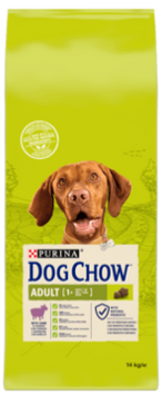 Dog Chow сухий повнораціонний корм для дорослих собак віком від 1 до 5 років, з ягням 2,5 кг 12362096 фото