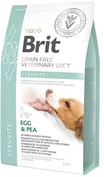 Brit GF Veterinary Diet Struvite Сухий корм яйце для собак при захворюваннях сечовивідних шляхів 2 кг 170954/528271 фото