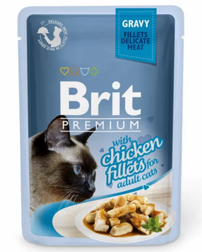 Brit Premium Вологий корм для кішок з куркою у соусі 85 г 111250/524 фото