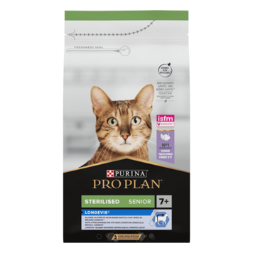 PRO PLAN&reg;. Сухий повнораціонний корм для дорослих стерилізованих котів віком від 7 років, з індичкою. 10 кг. 12434276 фото