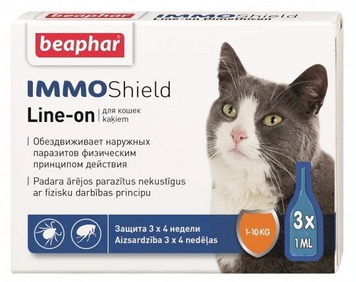 IMMO Shield для котів - протипаразитарні краплі з силіконовою олією 13581 фото