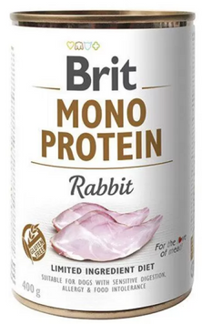 Brit Mono Protein Вологий корм з кроликом 400 г 100835/100061/9797 фото