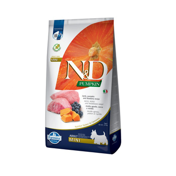 Фарміна дог сухий N&D Grain Free PUMPKIN LAMB & BLUEBERRY ADULT MINI 7 kg 695700890 фото