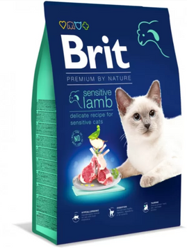 Brit Premium by Nature Cat Sterilized Lamb Сухий корм для стерилізованих котів з ягням 8 кг 171871 фото
