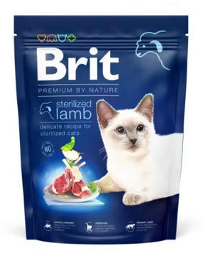Brit Premium by Nature Cat Sterilized Lamb Сухий корм для стерилізованих котів з ягням 800 г 171855 фото