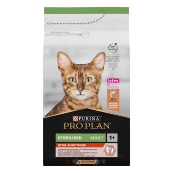 PRO PLAN&reg;. Сухий повнораціонний корм для дорослих стерилізованих котів, з лососем. 400 г. 12539083 фото