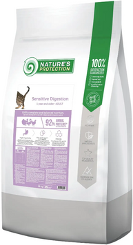 Nature's Protection Sensitive Digestion 18 кг cухий корм для дорослих котів з чутливим травленням NPB46042 фото