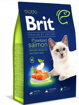 Brit Premium by Nature Cat Sterilized Salmon Сухий корм для стерилізованих котів з лососем 8 кг 171872 фото