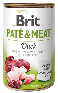 Brit Pate & Meat Вологий корм з куркою та качкою 400 г 100860/100075/0304 фото