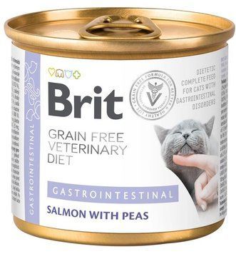 Корм Brit VetDiets вологий для кішок при гострих і хронічних захворюваннях шлунково-кишкового тракту 200 г 101312 фото