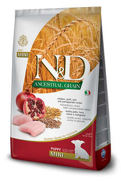 Фарміна дог сухий N&D Grain Free PUMPKIN CHICKEN & POMEGRANATE PUPPY MINI 7 kg 156350 фото