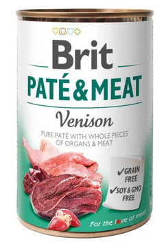 Brit Pate & Meat Вологий корм з куркою та олениною 400 г 100866/100078/0328 фото