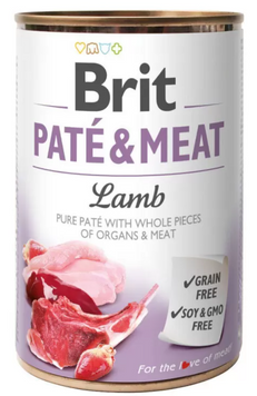 Brit Pate & Meat Вологий корм з куркою та ягням 400 г 100861/100077/0441 фото