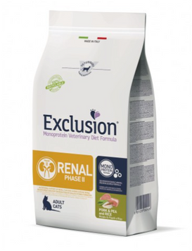 Exclusion Renal зі свининою, горохом та рисом для котів з нирковою недостатністю 300 г (Фаза 2) 796 фото