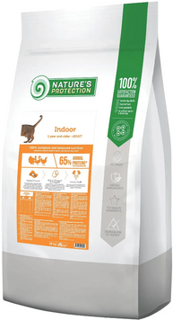 Nature's Protection Indoor 2 кг cухий корм для дорослих котів мешкаючих у будинку NPS45764 фото