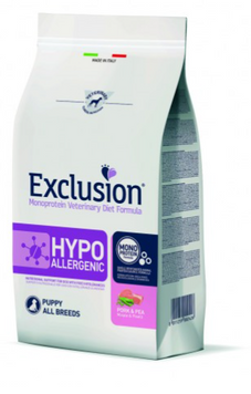 Exclusion Hypoallergenic Puppy All Breed зі свининою для цуценят всіх порід з харчовою алергією 2 кг 823 фото