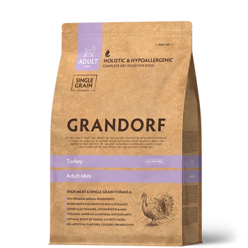GRANDORF Dog Mini Turkey 3 кг/ Грандорф індичка для дорослих собак дрібних порід 3 кг 93203 фото