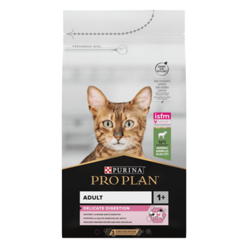 PRO PLAN&reg;. Сухий повнораціонний корм для дорослих котів з чутливим травленням чи вибагливих до їжі, з ягням. 3 кг. 12370531 фото