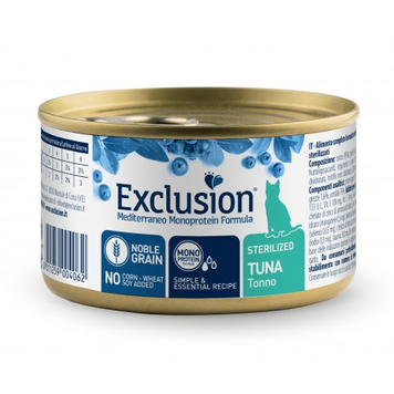Exclusion Sterilized Tuna корм для стерилізованих котів з тунцем 85 г 05209 фото
