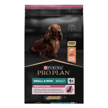 PRO PLAN&reg;. Сухий повнораціонний корм для дорослих собак дрібних порід із чутливою шкірою. З лососем. 7 кг. 12392233 фото