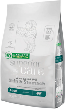 Nature's Protection Superior Care Sensitive Skin&Stomach Adult All Breeds 1.5 кг сухий корм для дорослих собак всіх порід з чутливим травленням та проблемною шкірою NPSC45792 фото