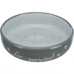 TX-24795 миска котяча"Thanks for Service",керамика,0.3л/15см