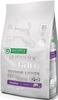 Nature's Protection Superior Care White Dogs Grain Free Junior All Breeds 1,5 кг сухий беззерновий корм для цуценят всіх порід з білим забарвленням шерсті