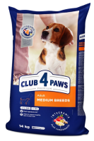 CLUB 4 PAWS PREMIUM Для дорослих собак середніх порід, 14 кг