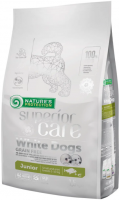 Nature's Protection Superior Care White Dogs Grain Free Junior Small and Mini Breeds 1,5 кг сухий беззерновий корм для цуценят малих порід з білим забарвленням шерсті