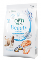 Optimeal Сухий корм з морепродуктами для догляду за шерстю та зубами у дорослих собак усіх порід 4 кг