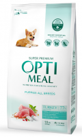 Optimeal Сухий корм з індичкою для цуценят усіх порід 1.5 кг