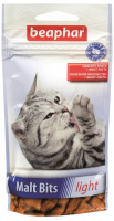 Malt Bits Light низькокалорійні подушечки з мальт-пастою для котів