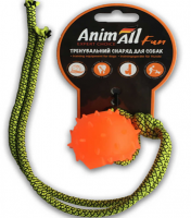 AnimAll Куля з канатом 4 см помаранчева