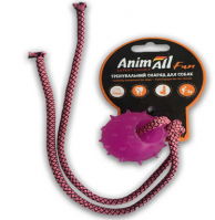 AnimAll  Куля з канатом 4 см фіолетова
