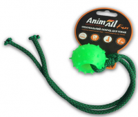 AnimAll Куля з канатом 4 см зелена